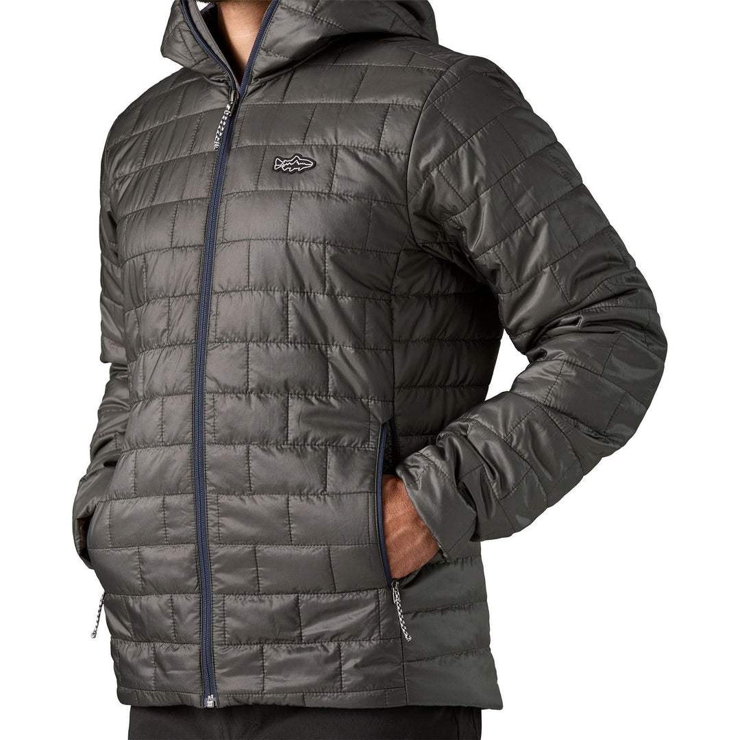 Patagonia Men's Nano Puff Fitz Roy Trout Hoody Forge Grey Image 07