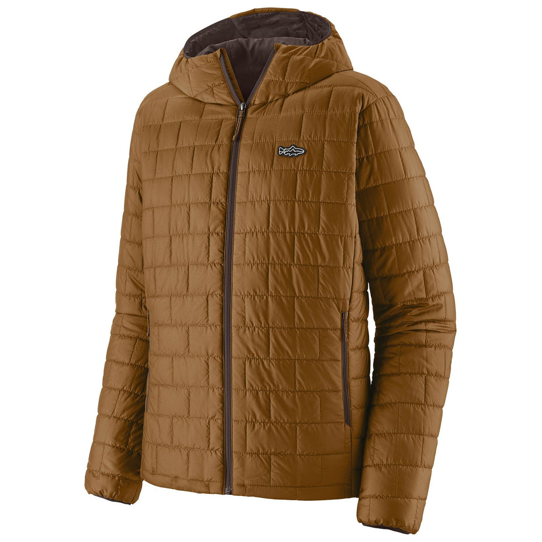Patagonia Men's Nano Puff Fitz Roy Trout Hoody Wolf Brown Image 01