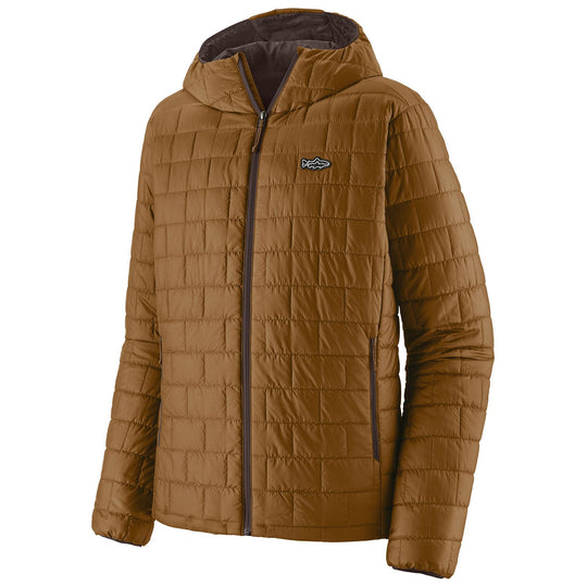Patagonia Men's Nano Puff Fitz Roy Trout Hoody Wolf Brown Image 01