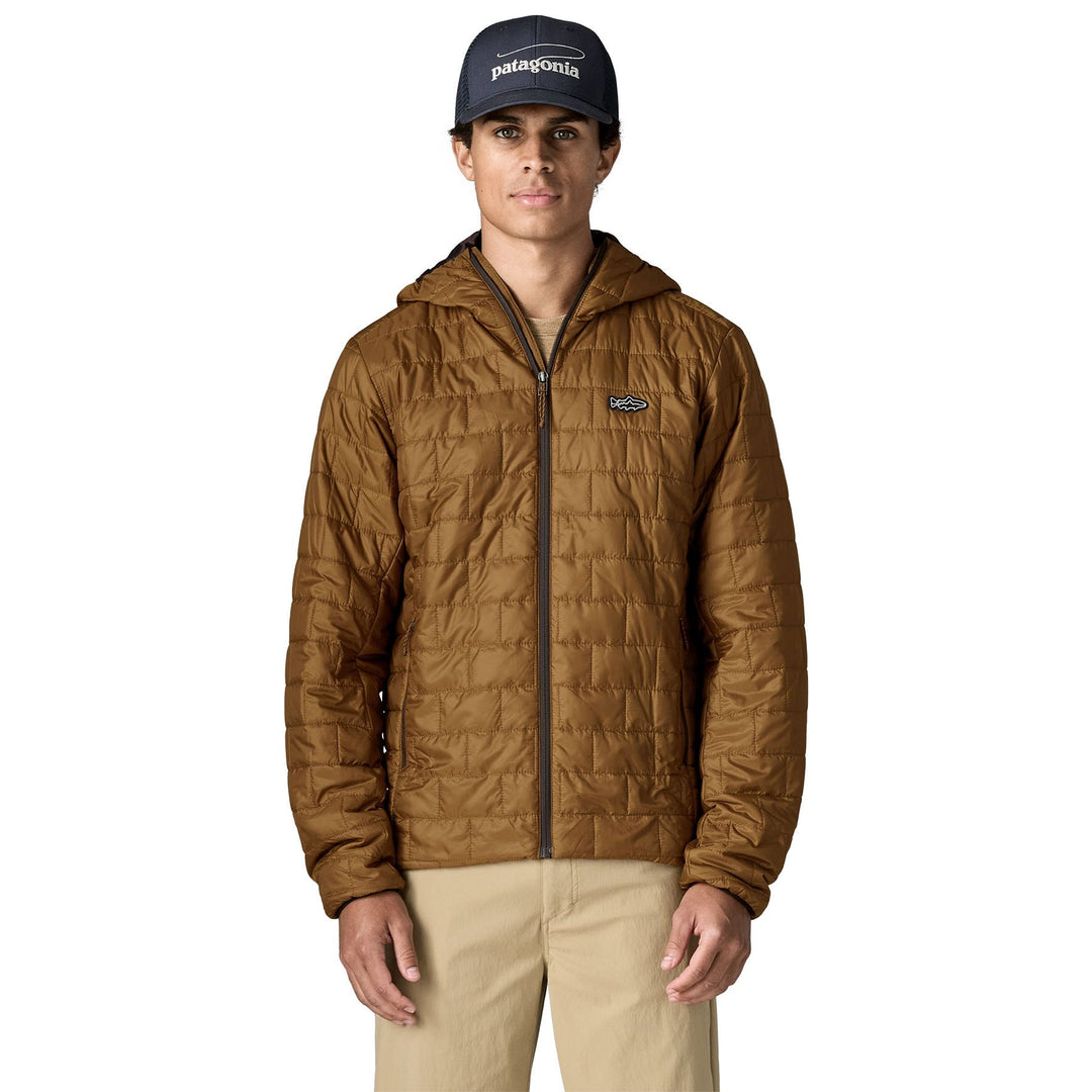 Patagonia Men's Nano Puff Fitz Roy Trout Hoody Wolf Brown Image 02