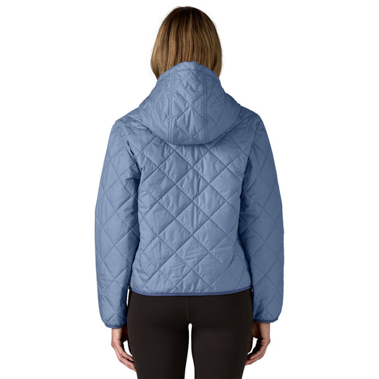 Patagonia Women's Diamond Quilted Bomber Hoody Barnacle Blue Image 03