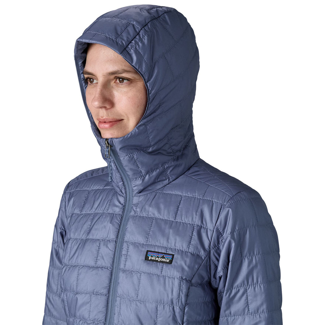 Patagonia Women's Nano Puff Hoody Current Blue Image 06