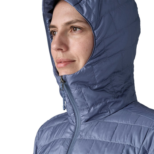 Patagonia Women's Nano Puff Hoody Current Blue Image 07