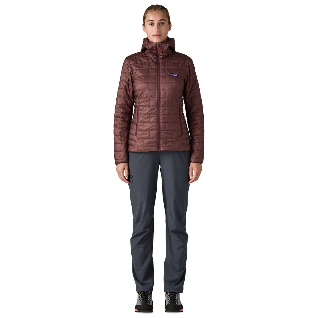 Patagonia Women's Nano Puff Hoody Dark Ruby Image 02