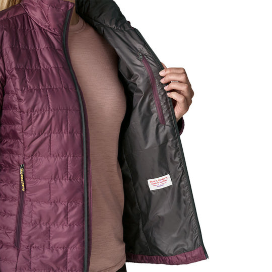 Patagonia Women's Nano Puff Jacket Berry Fig Image 07