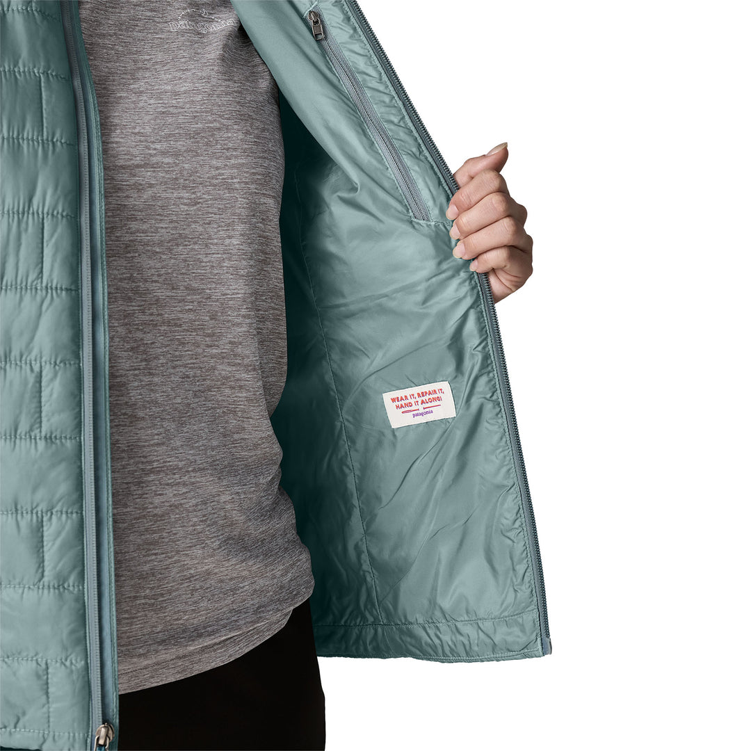 Patagonia Women's Nano Puff Jacket Blue Sage Image 07
