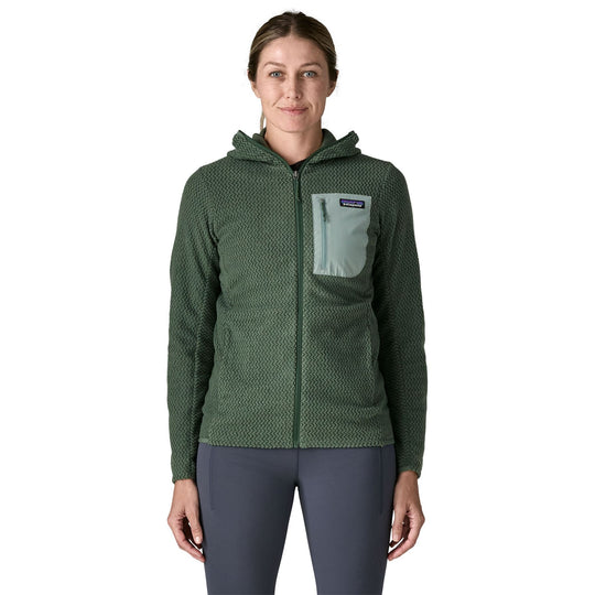 Patagonia Women's R1 Air Full-Zip Hoody Canopy Green Image 02