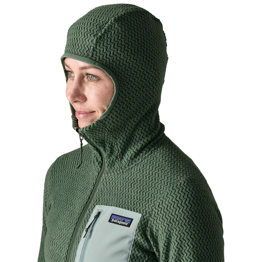 Patagonia Women's R1 Air Full-Zip Hoody Canopy Green Image 05