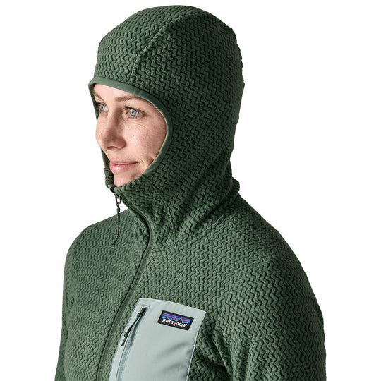 Patagonia Women's R1 Air Full-Zip Hoody Canopy Green Image 05