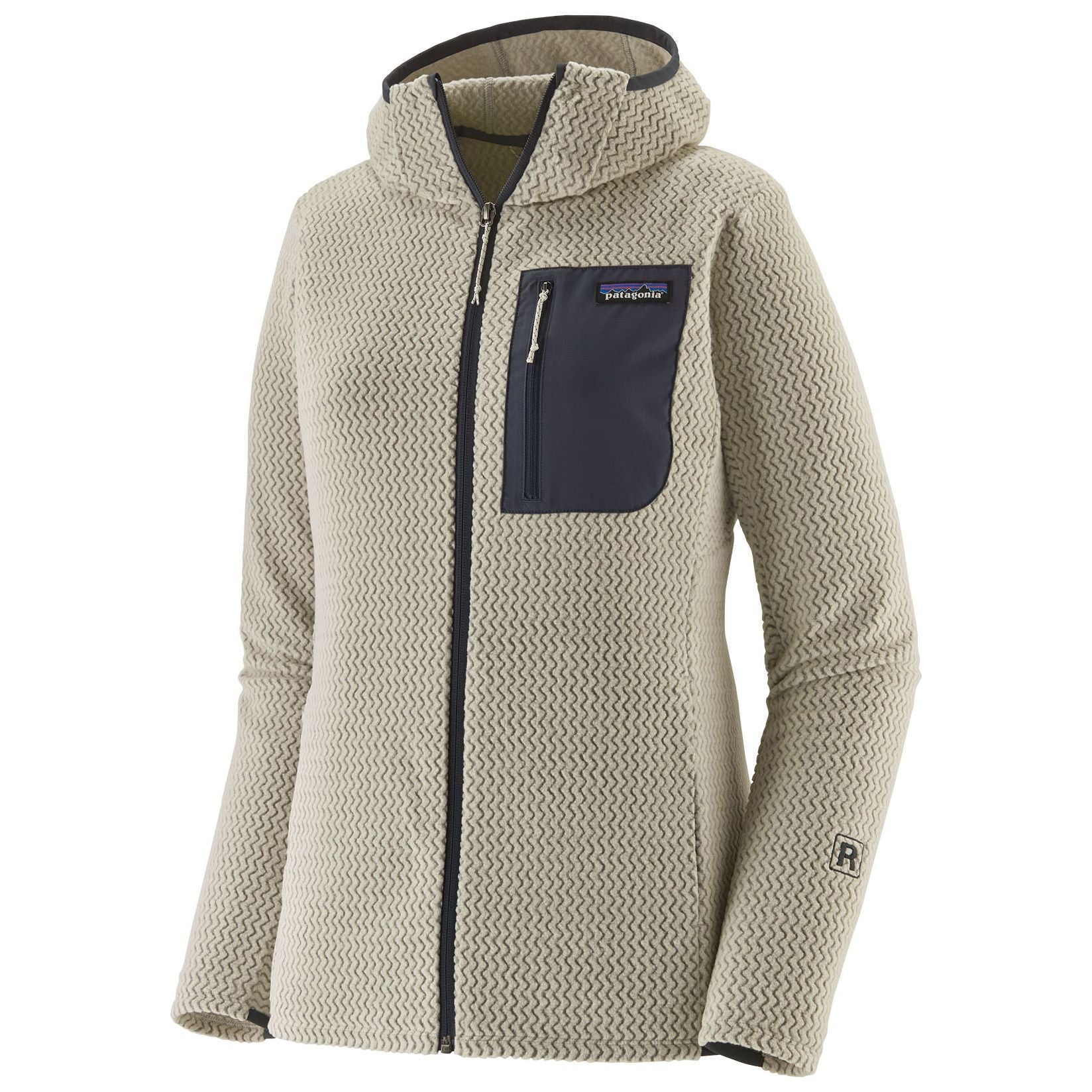 Patagonia Women's R1 Air Full-Zip Hoody Wool White Image 01