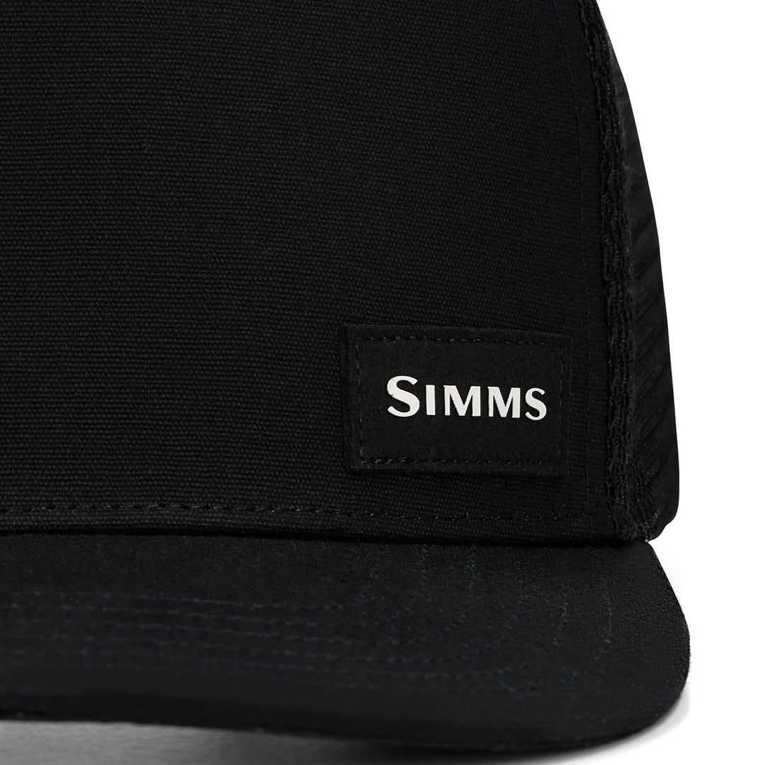 Simms High Crown Flatbill Black Image 03