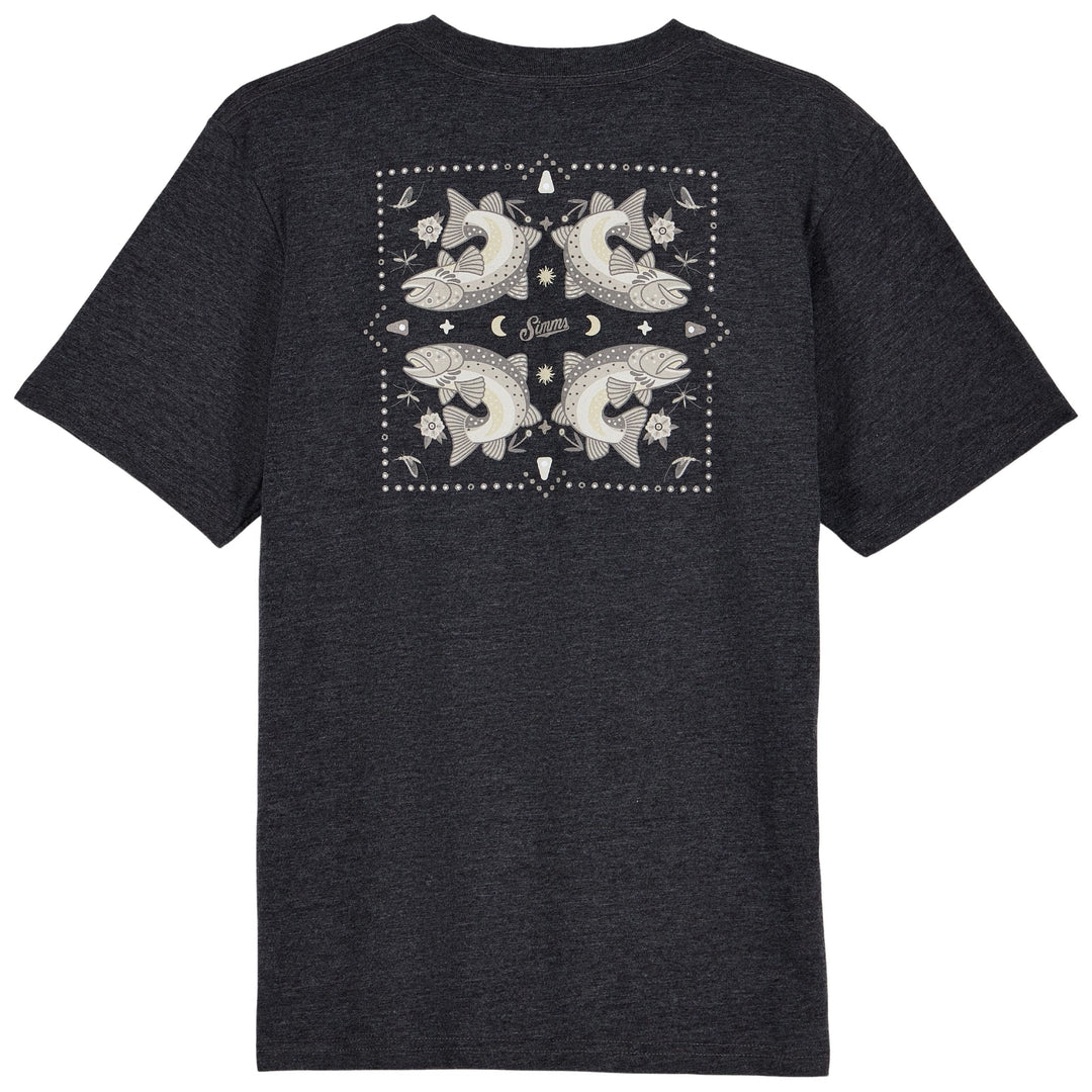 Simms Kid's Match The Hatch T-Shirt Charcoal Heather Image 01