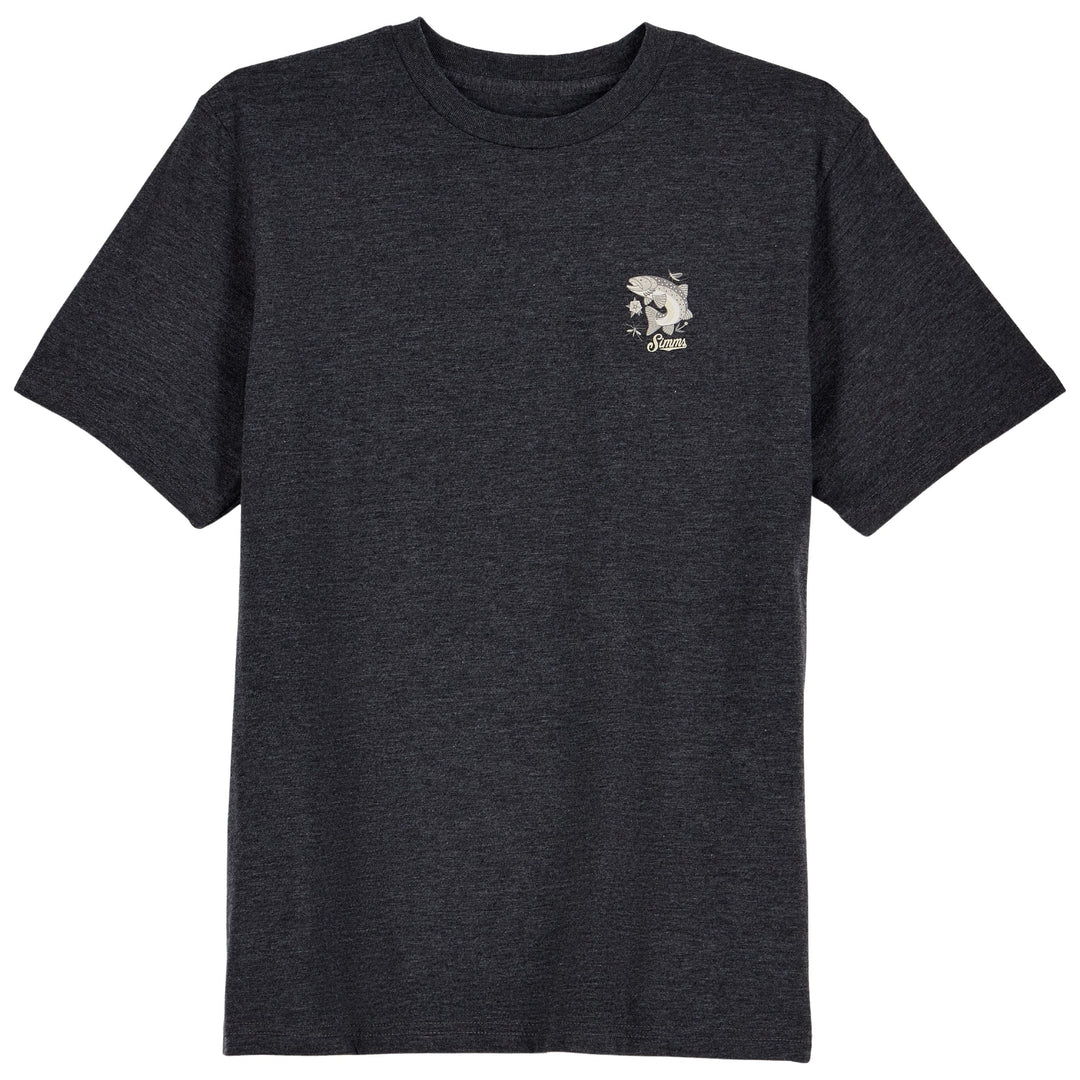 Simms Kid's Match The Hatch T-Shirt Charcoal Heather Image 02
