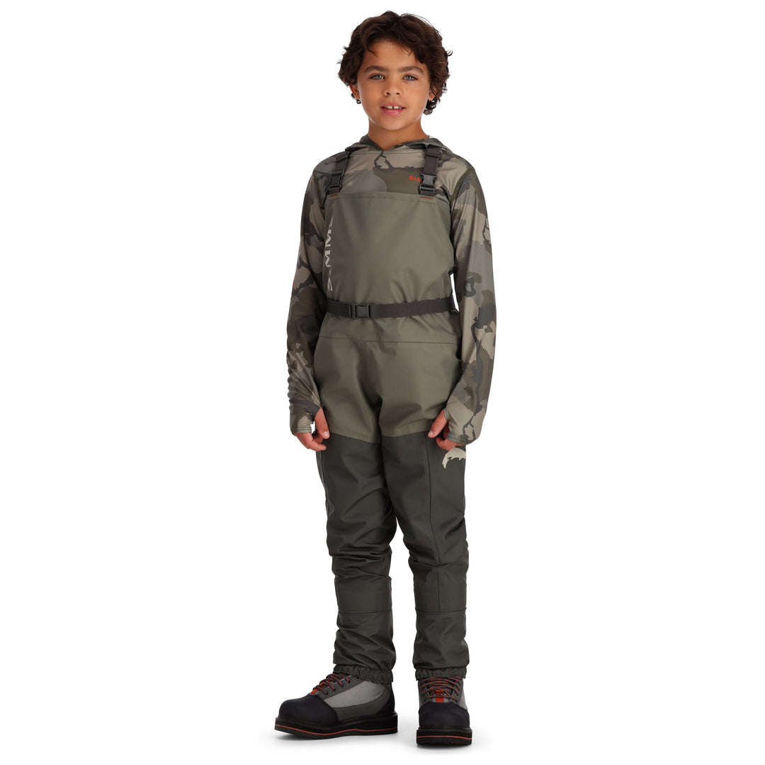 Simms Kid's Tributary Stockingfoot Basalt Image 02