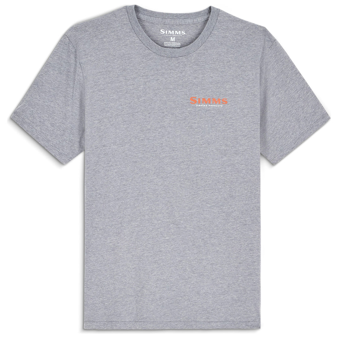 Simms Men's Bass Ruler T-Shirt Athletic Heather Image 02