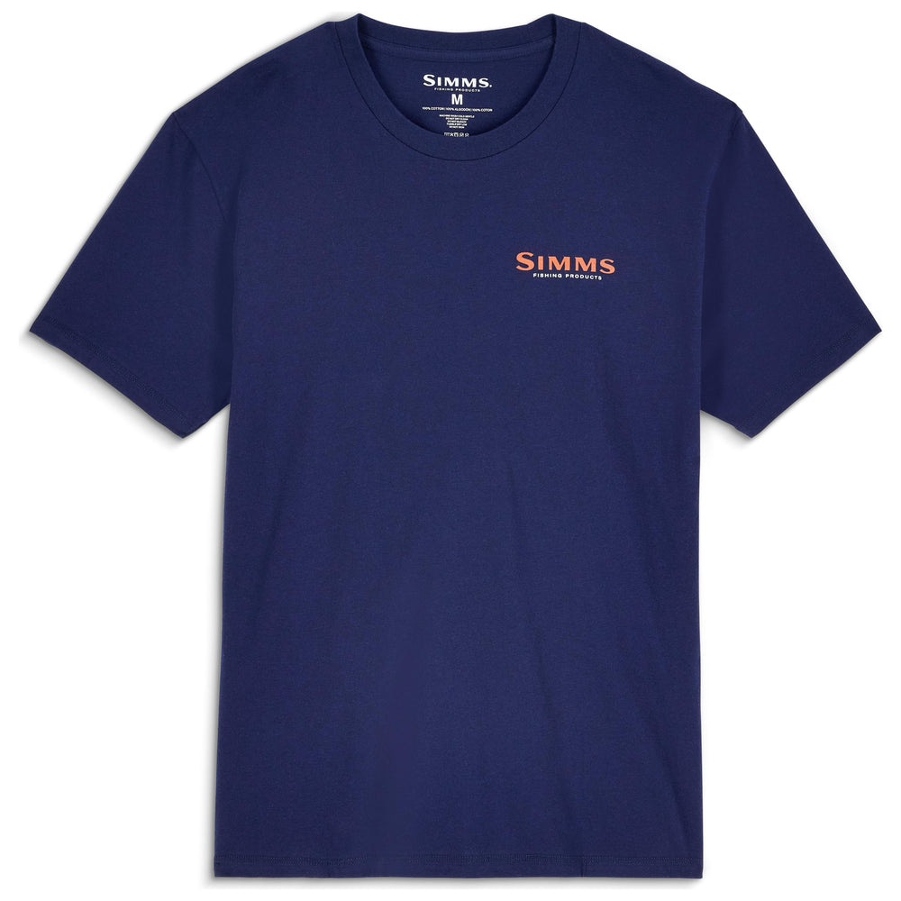 Simms Men's Bass Ruler T-Shirt Navy Image 02