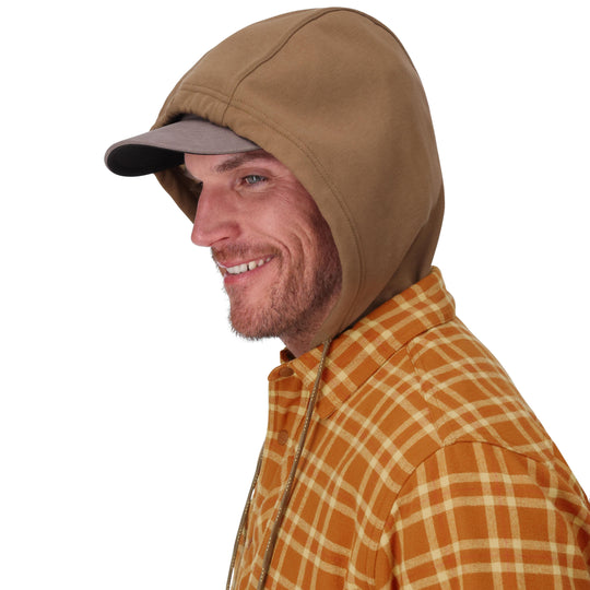 Simms Men's Coldweather Hooded Shacket Wakemup Plaid: Stonefly Image 04
