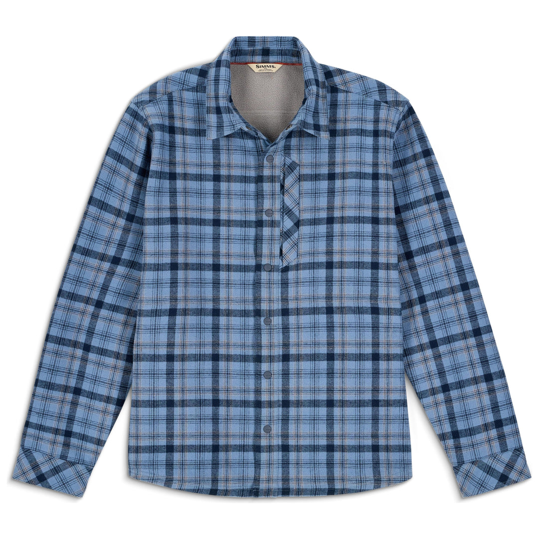 Simms Men's Coldweather Shacket Schooner Plaid: Albacore Image 01