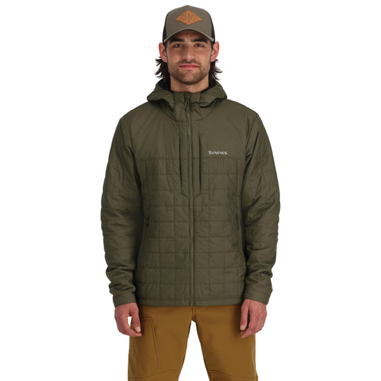 Simms Men's Fall Run Hybrid Hoody Loden Image 03