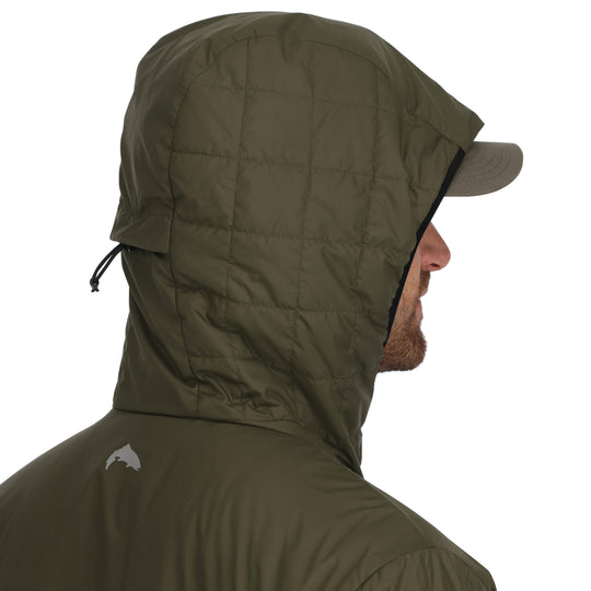 Simms Men's Fall Run Hybrid Hoody Loden Image 05