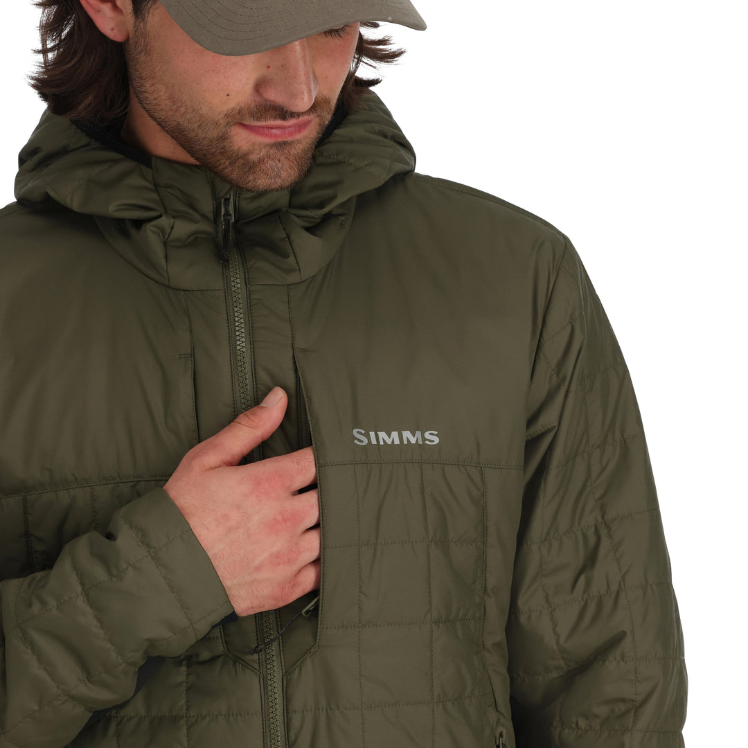 Simms Men's Fall Run Hybrid Hoody Loden Image 07