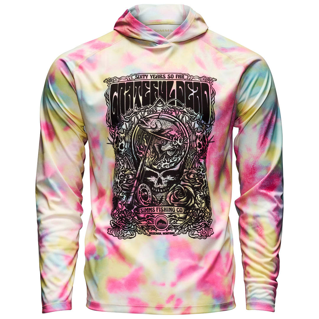 Simms Men's Grateful Dead SolarTech Hoody Fountain Print Image 01