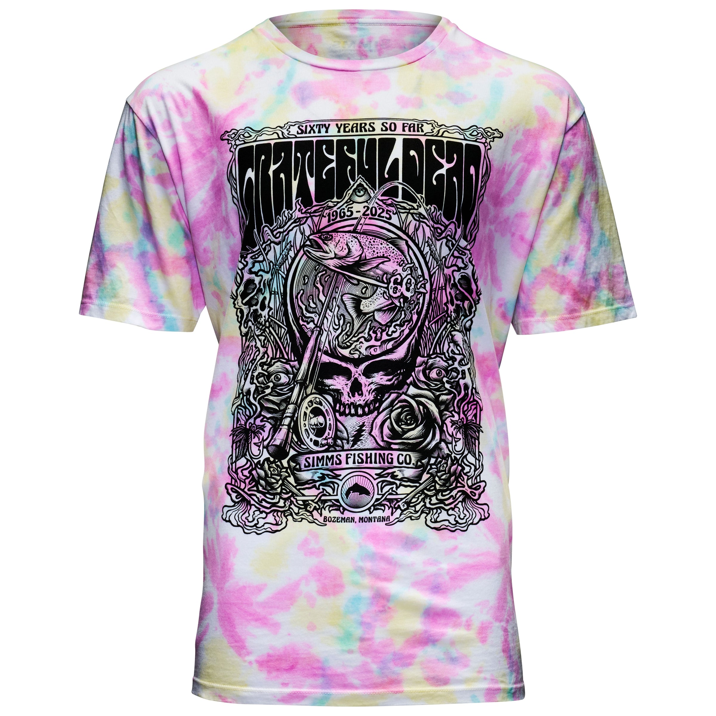 Simms Men's Grateful Dead SS T-Shirt Fountain Print Image 01