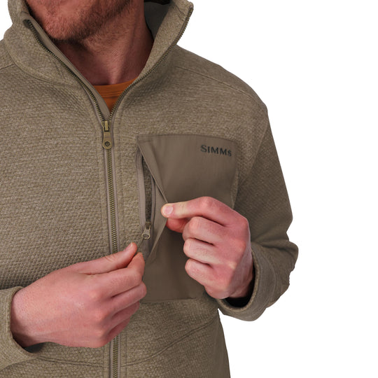 Simms Men's Harbor Fleece Sturgeon Heather Image 04