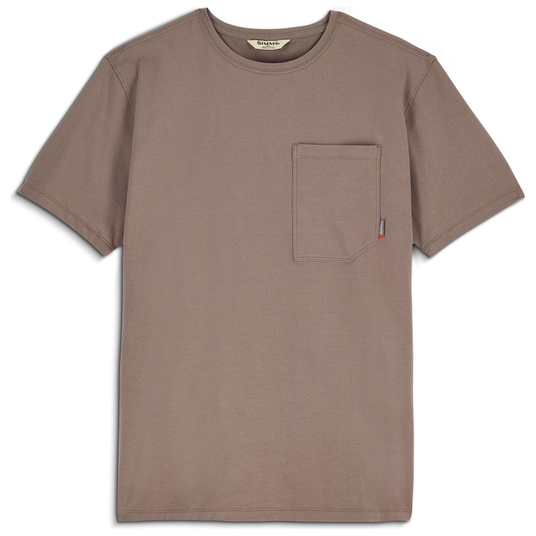 Simms Men's Harbor Pocket T-Shirt Sturgeon Image 01