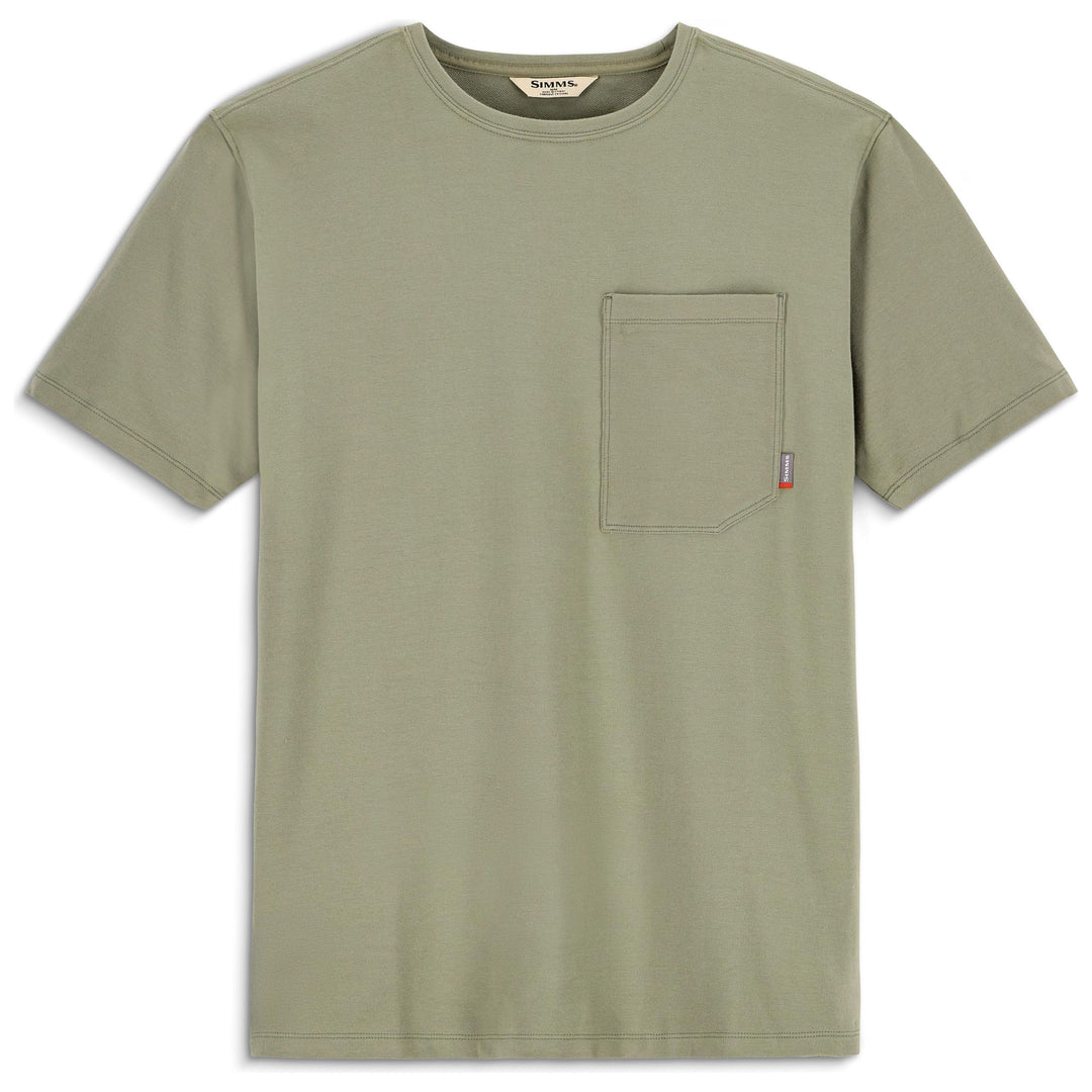 Simms Men's Harbor Pocket T-Shirt Willow Image 01