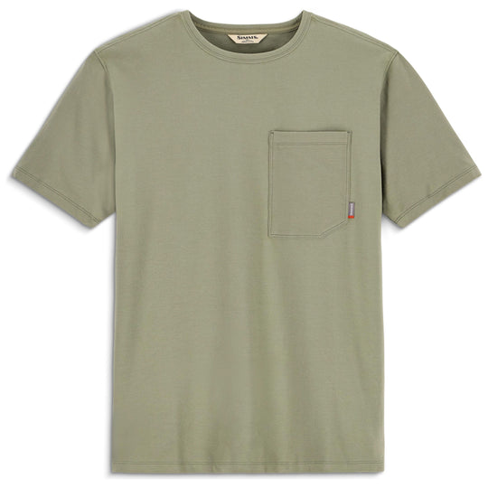 Simms Men's Harbor Pocket T-Shirt Willow Image 01
