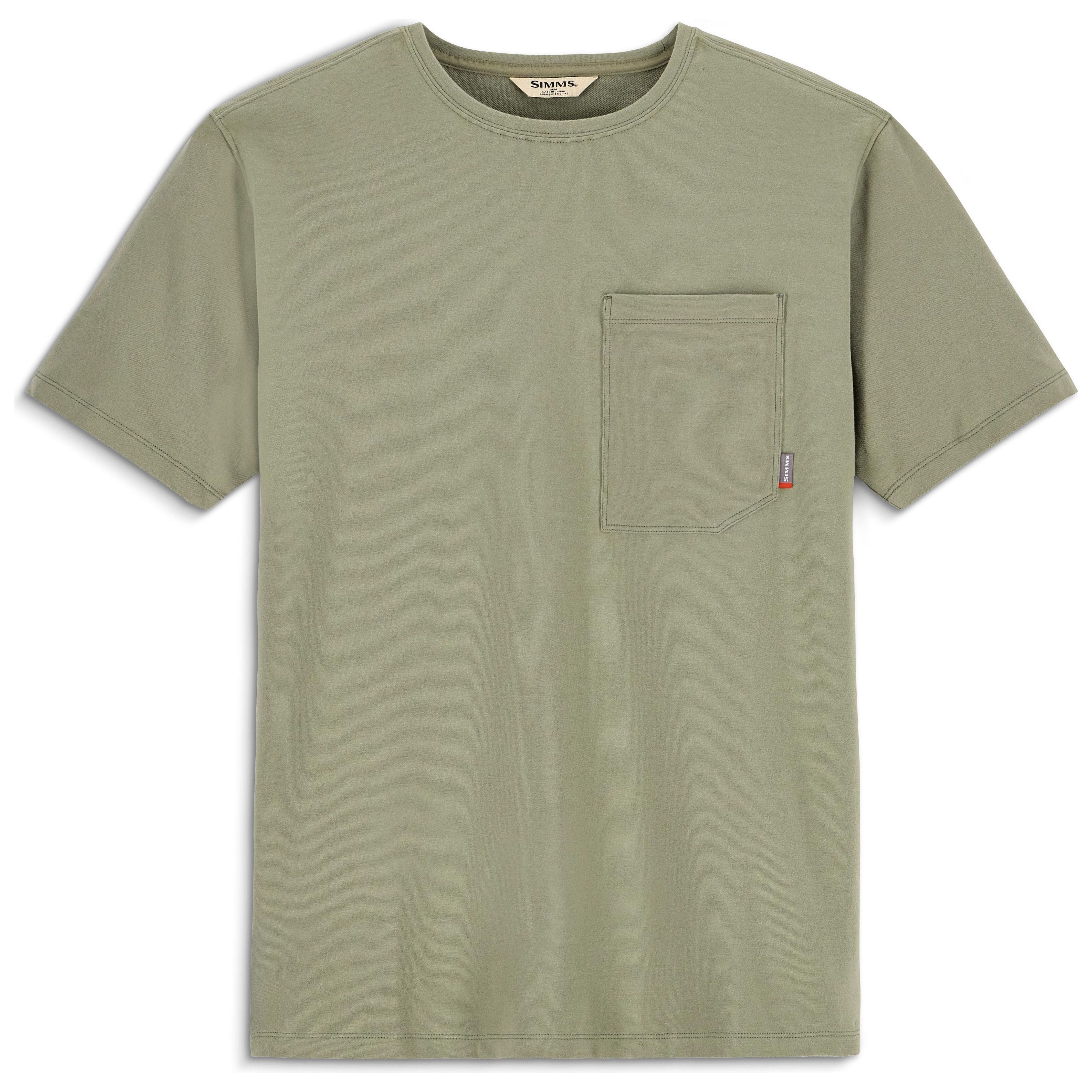 Simms Men's Harbor Pocket T-Shirt Willow Image 01