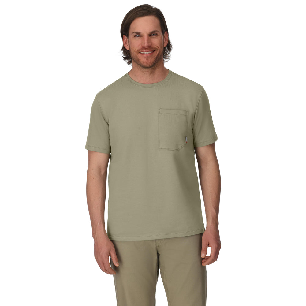 Simms Men's Harbor Pocket T-Shirt Willow Image 02