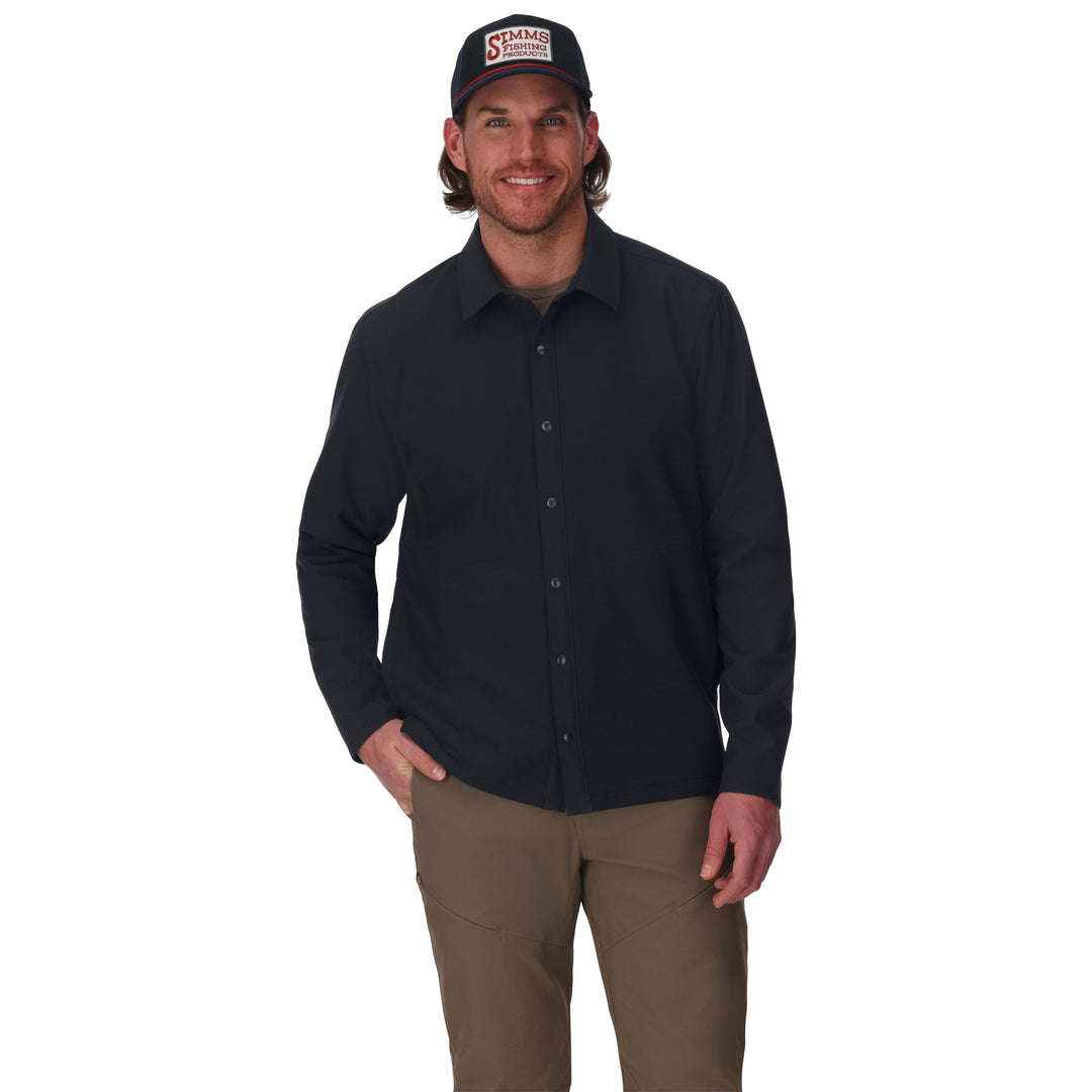 Simms Men's Harbor Shacket Black Image 02