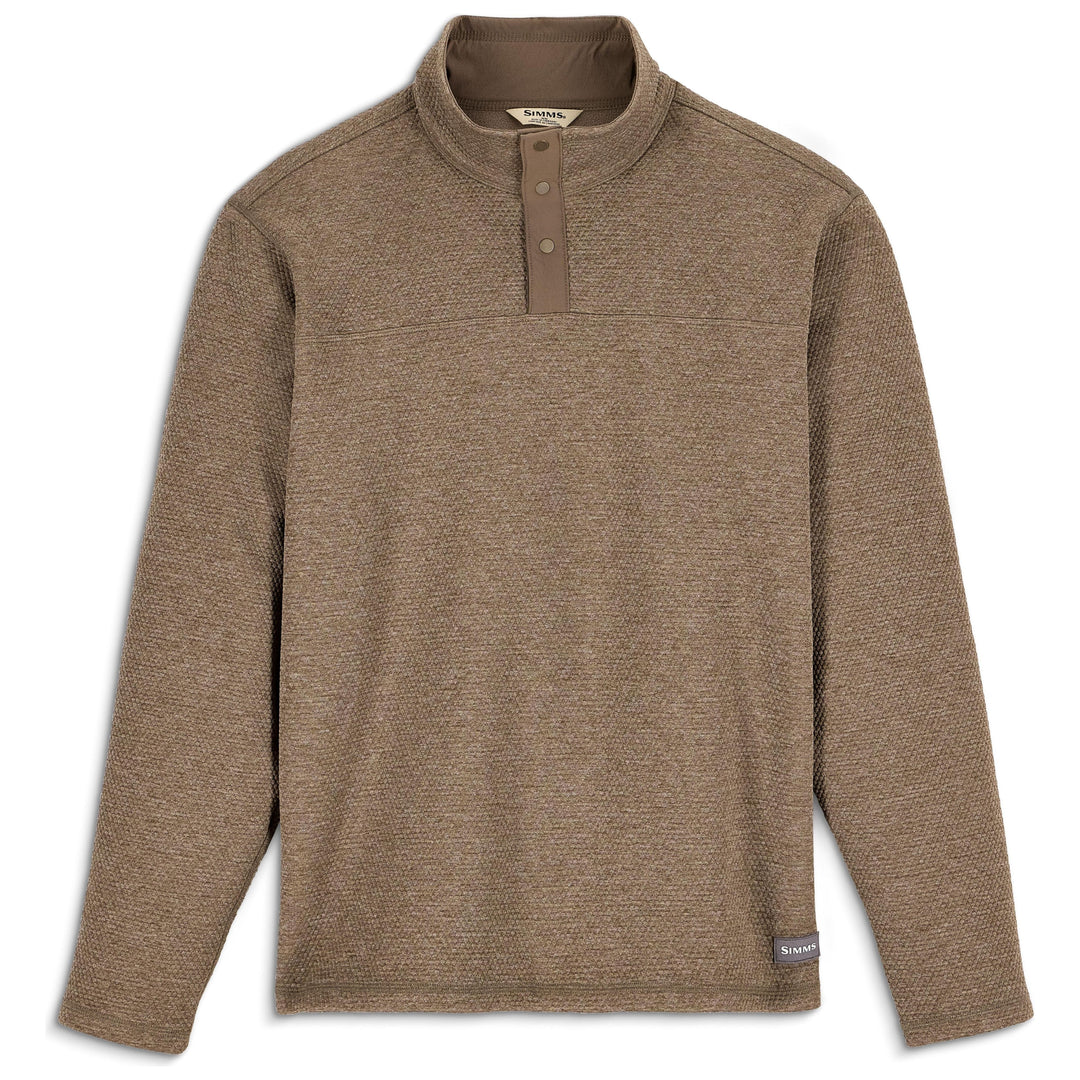 Simms Men's Harbor Sweater Sturgeon Heather Image 01