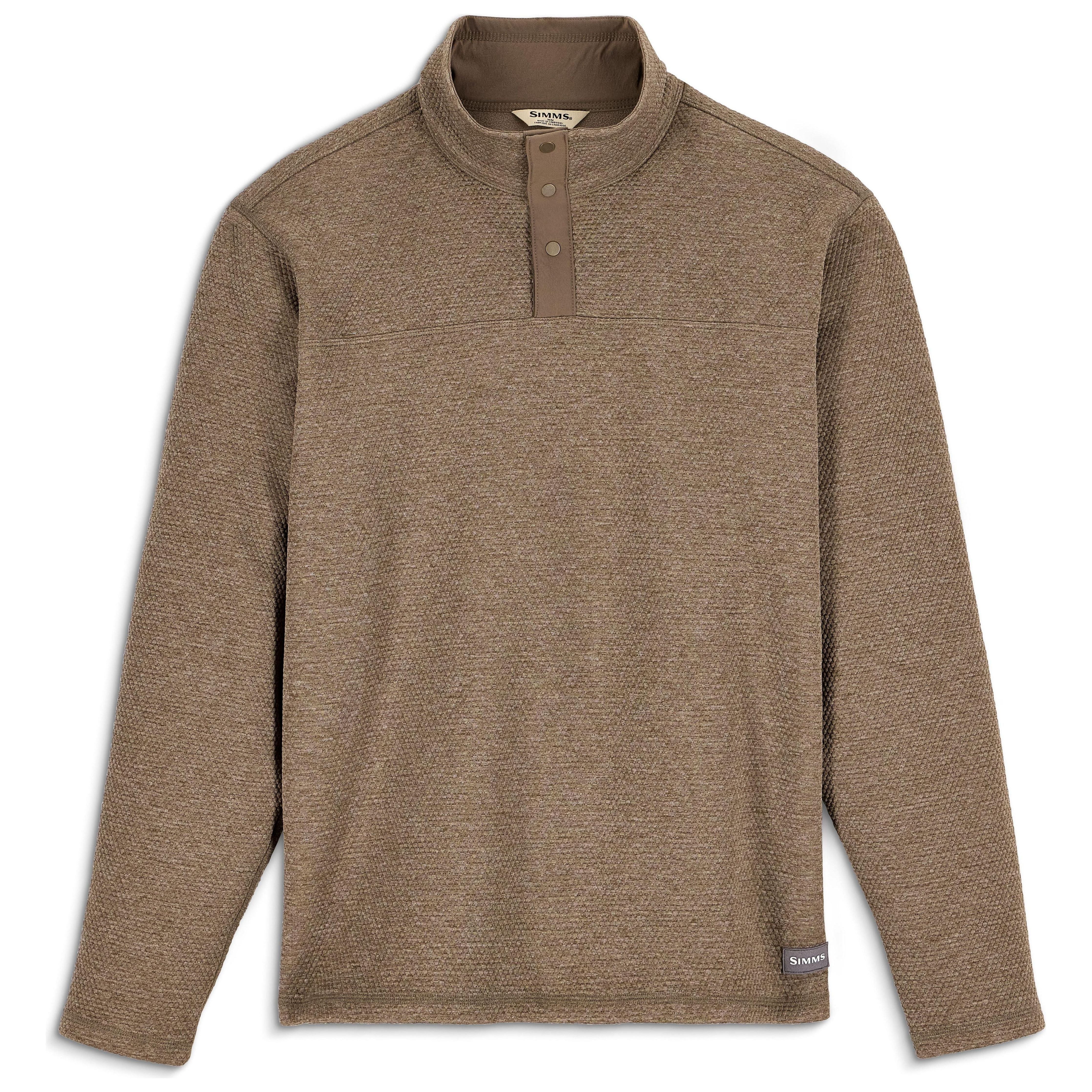 Simms Men's Harbor Sweater Sturgeon Heather Image 01