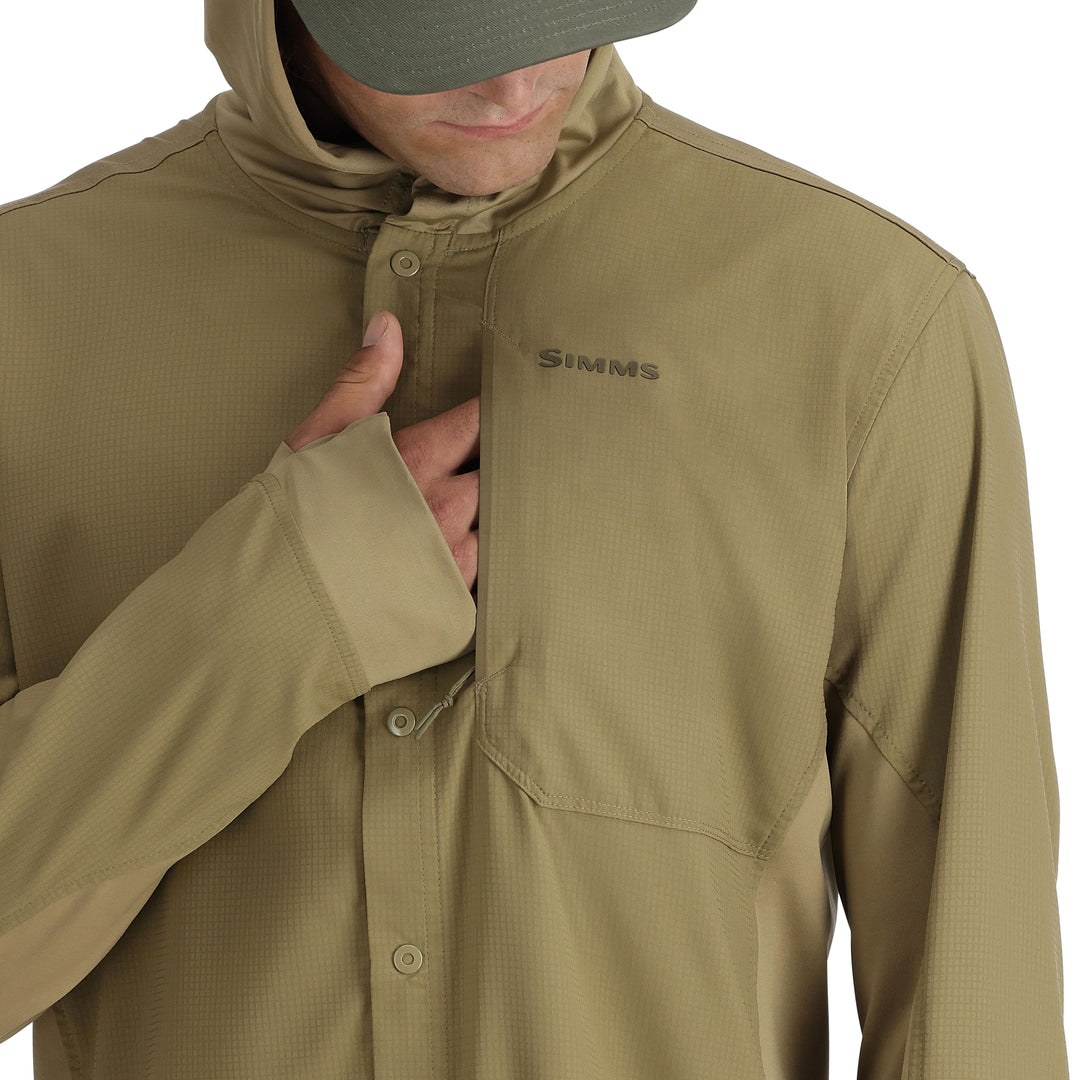Simms Men's Intruder Hoody Bay Leaf Image 06