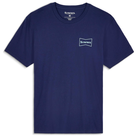 Simms Men's Salty Sign T-Shirt Navy Image 02