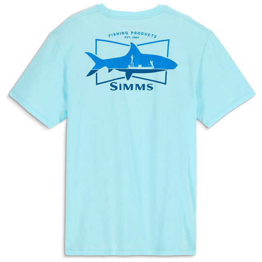 Simms Men's Salty Sign T-Shirt Sea Breeze Image 01