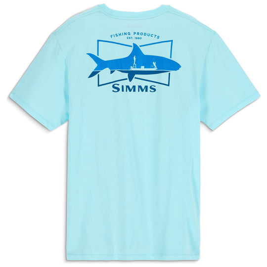 Simms Men's Salty Sign T-Shirt Sea Breeze Image 01