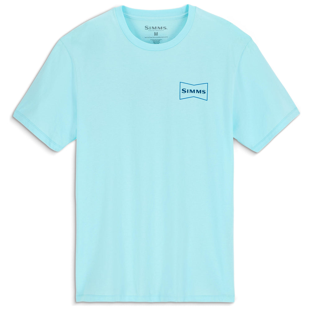 Simms Men's Salty Sign T-Shirt Sea Breeze Image 02