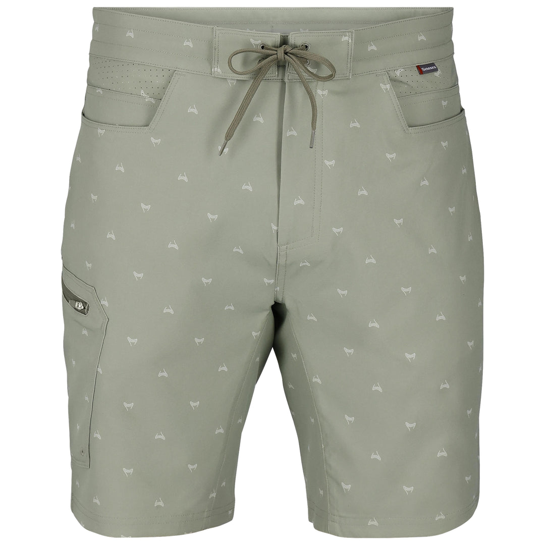 Simms Men's Seamount Board Shorts Fishtail Pale Pine Image 01