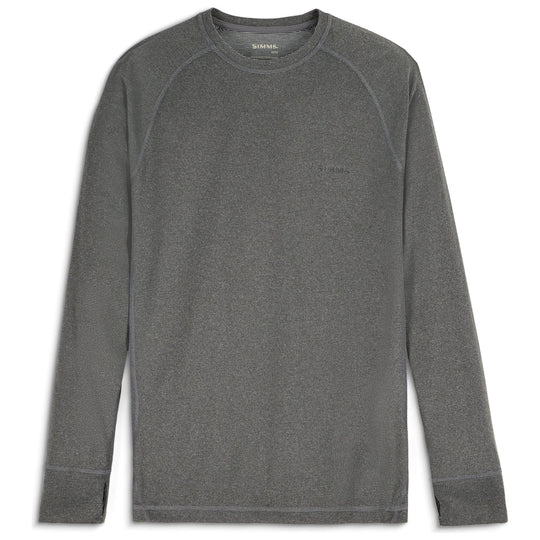 Simms Men's Strata 160 LS Crew Dark Grey Heather Image 01