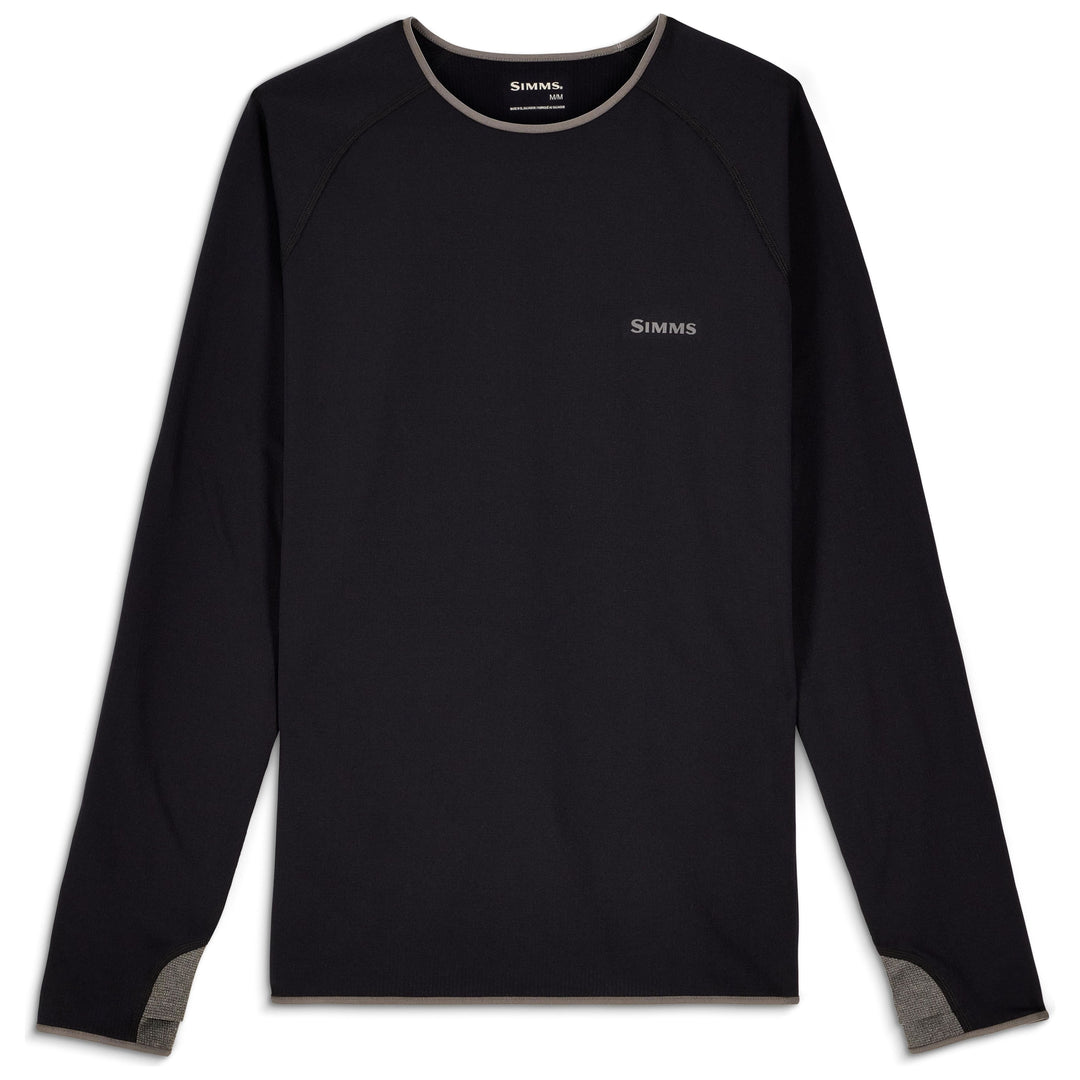 Simms Men's Strata 200 LS Crew Black Image 01
