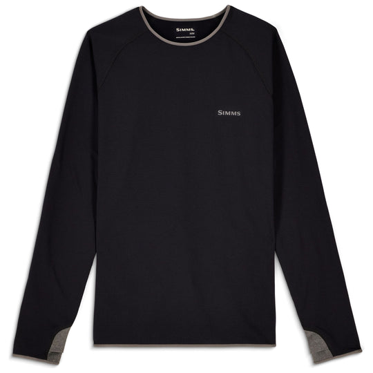 Simms Men's Strata 200 LS Crew Black Image 01