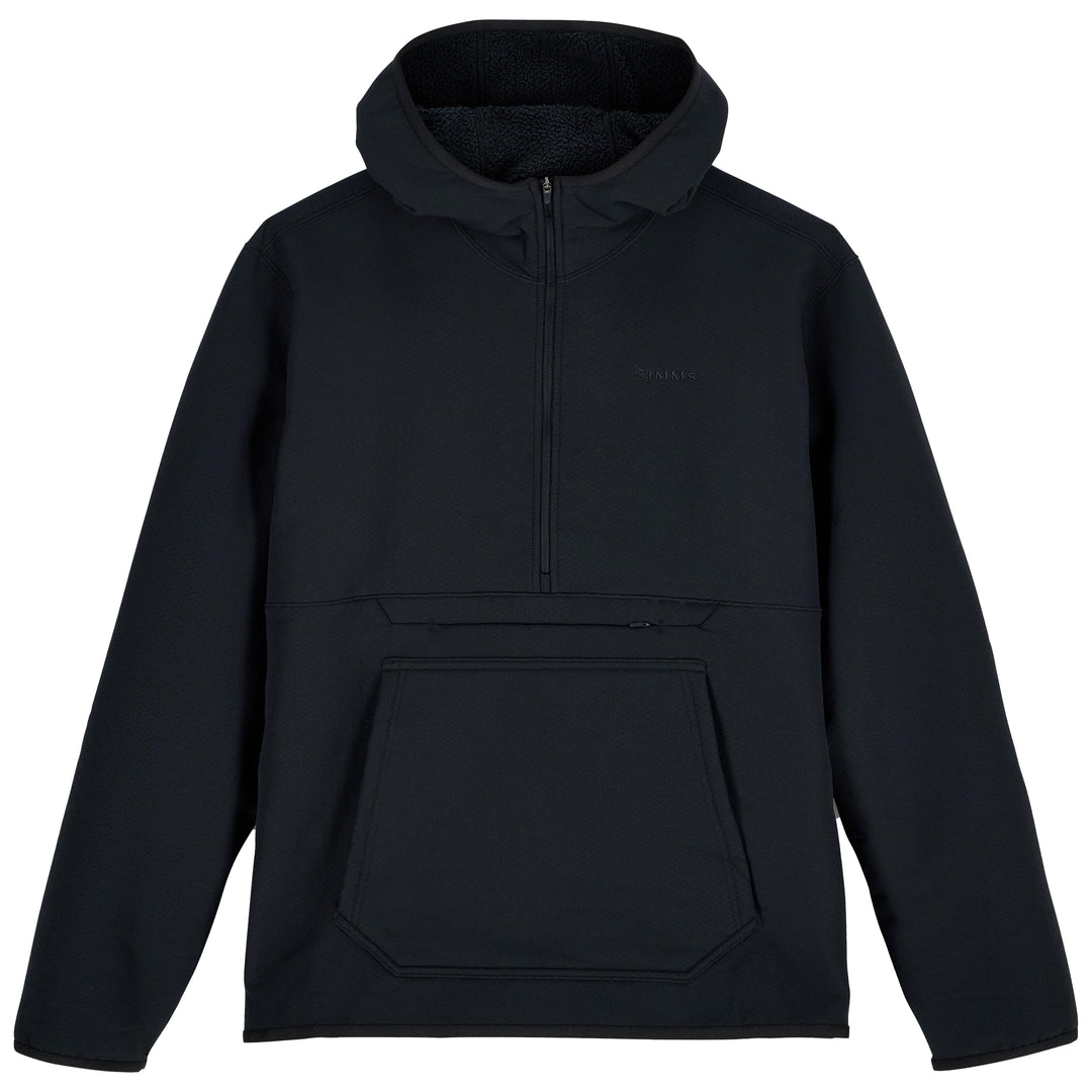 Simms Men's Strata 330 Half-Zip Hoody Black Image 01