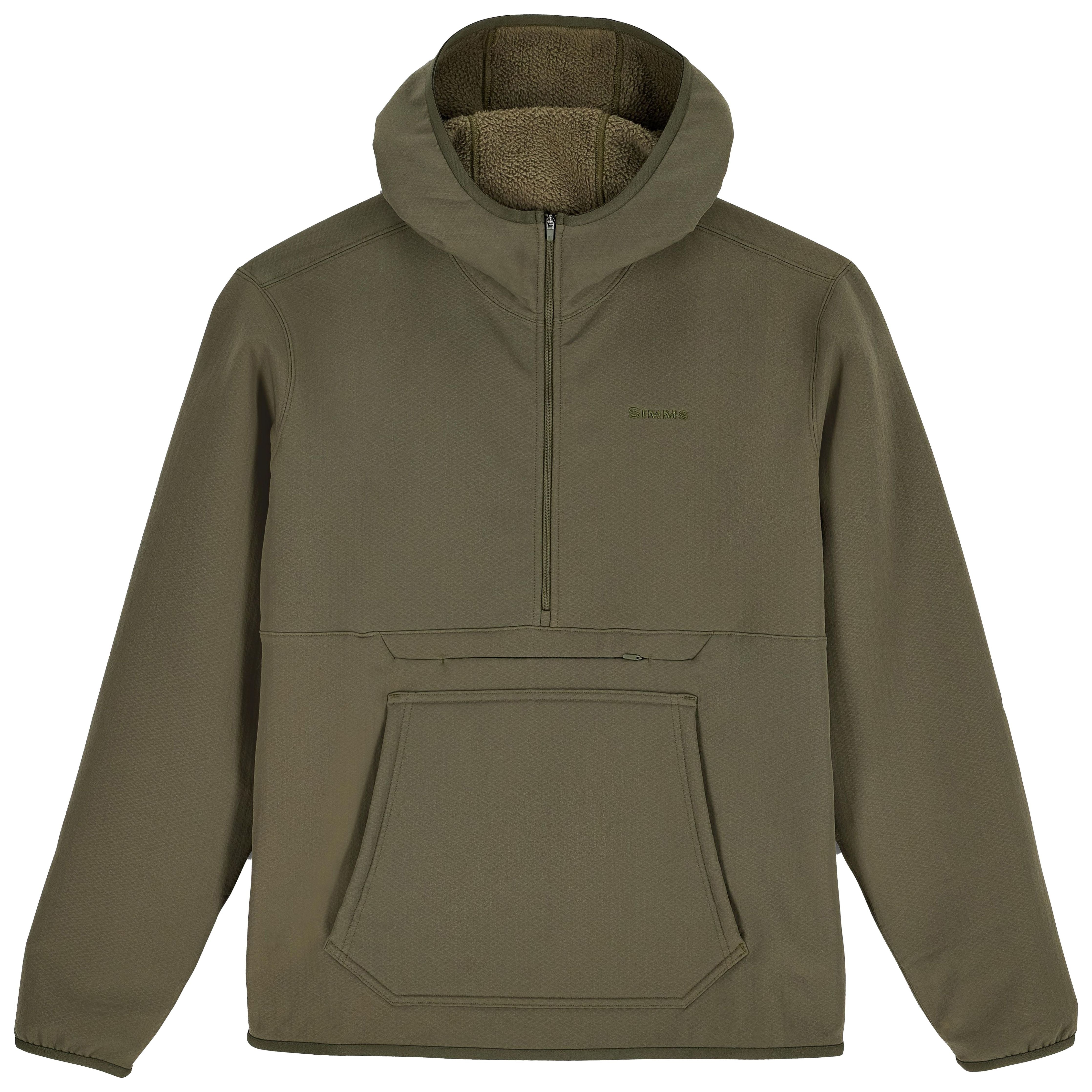 Simms Men's Strata 330 Half-Zip Hoody Loden Image 01