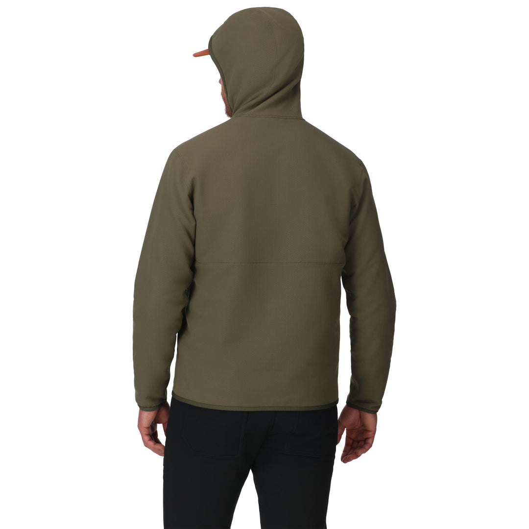 Simms Men's Strata 330 Half-Zip Hoody Loden Image 03