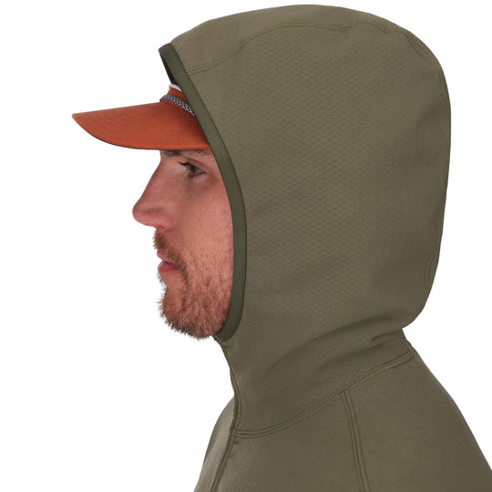 Simms Men's Strata 330 Half-Zip Hoody Loden Image 05
