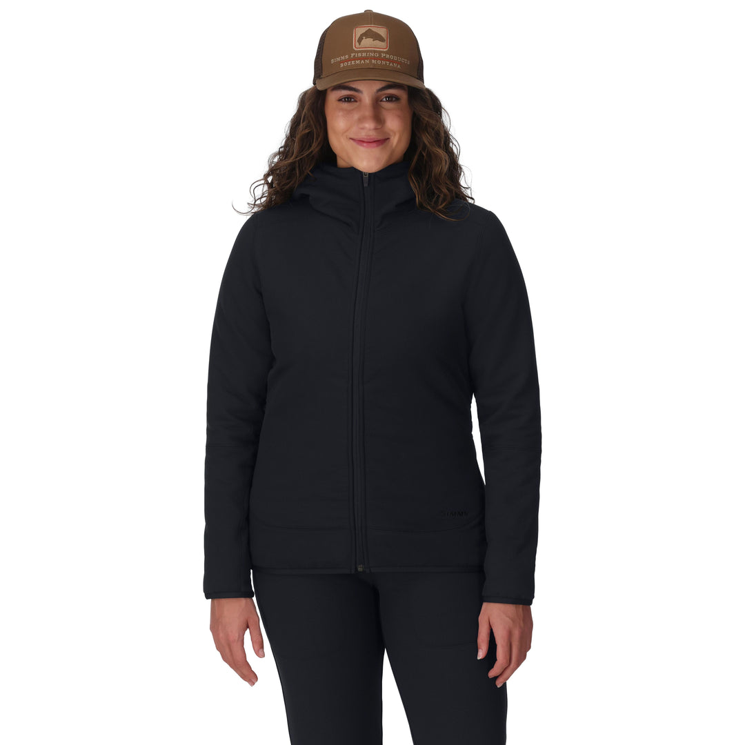 Simms Women's Strata 330 Full-Zip Hoody Black Image 02